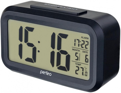 Часы Perfeo Snuz black (PF-S2166) PF_A4849* - фото в интернет-магазине Арктика