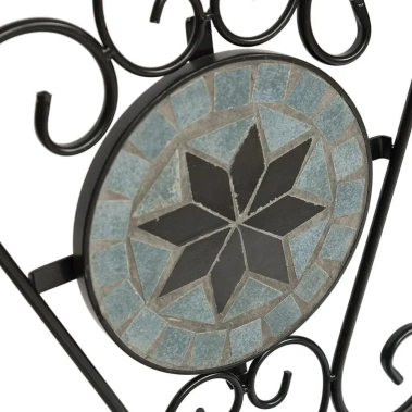 Стул "Secret de Maison VICENZA2 (mod. PL08-1070-1-GBRN) металл, 36х35х91см, черный/плитка "ASTRA) - Тетчер - фото в интернет-магазине Арктика