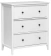 Комод Leset Токе 3 ящ. (Белый) - Импэкс - фото в интернет-магазине Арктика