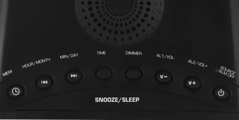 Радиочасы Hyundai H-RCL221 Black/Green - фото в интернет-магазине Арктика