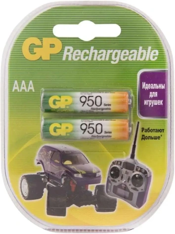 Аккумулятор GP HR03-2BL AAA  950 mAh 2 шт (95AAAHC) - фото в интернет-магазине Арктика