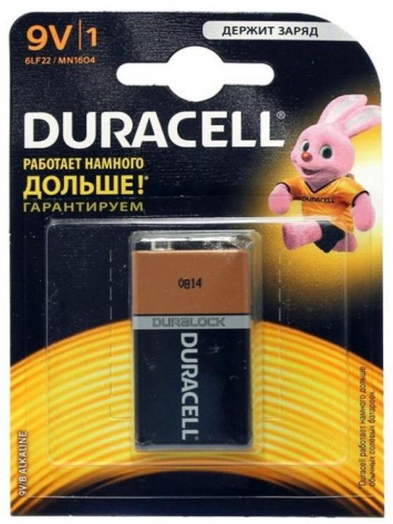 Батарейка Duracell 6LR61-1BL Basic 1 шт - фото в интернет-магазине Арктика