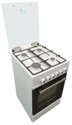 Плита газовая MiU Harisma 526 LUX белая - каталог товаров магазина Арктика