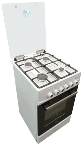 Плита газовая MiU Harisma 526 LUX белая - фото в интернет-магазине Арктика