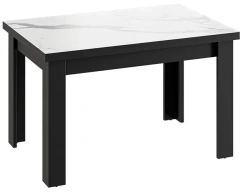 Стол обеденный "Хьюстон" Т2 (Черный/Белый мрамор) - Три Я - каталог товаров магазина Арктика