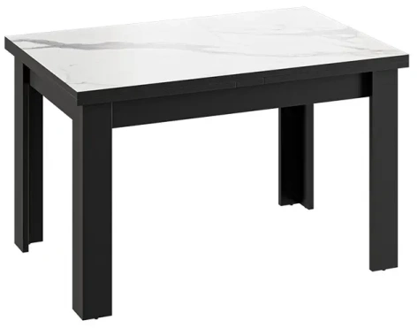 Стол обеденный "Хьюстон" Т2 (Черный/Белый мрамор) - Три Я - фото в интернет-магазине Арктика