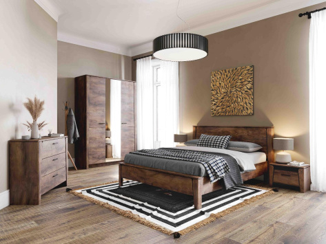 Спальня "Мальта" кровать 140*200 (таксония) - Мебельград - фото в интернет-магазине Арктика