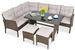 Комплект мебели из иск. ротанга AFM-107A Brown - Афина-мебель - каталог товаров магазина Арктика