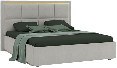 Спальня "Дольче" (ДЛ-811.26) кровать 160*200 с мех (кашемир серый) - Ангстрем - фото в интернет-магазине Арктика