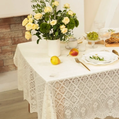 Скатерть Доляна "Ажур" 10513386 140*200 - Сима-ленд - фото в интернет-магазине Арктика