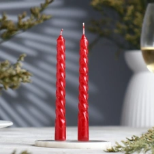 Набор свечей витых 3609891 2 шт. - Сима-ленд - каталог товаров магазина Арктика