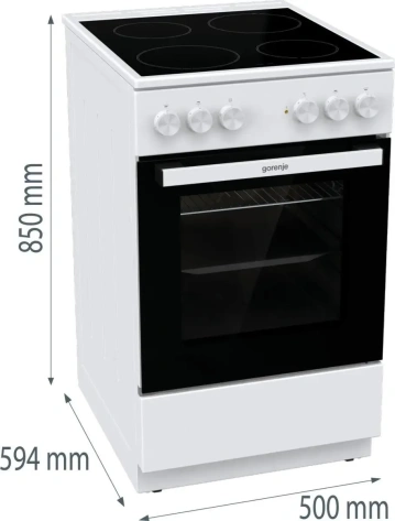 Плита электрическая Gorenje GEC5A12WG-B - фото в интернет-магазине Арктика