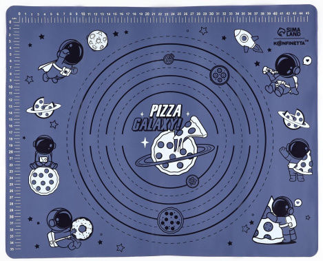 Коврик силиконовой д/выпечки "Pizza Galaxy 50 х 40 см 10404942 - Сима-ленд - фото в интернет-магазине Арктика
