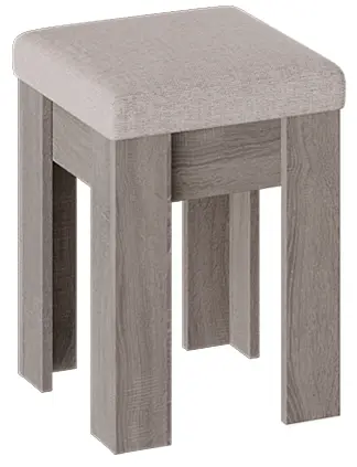 Банкетка "Ганновер" (Дуб Сонома трюфель/Рогожка Capri Бежевая) - Три Я - фото в интернет-магазине Арктика