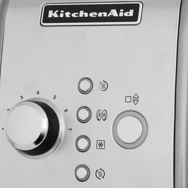 Тостер KitchenAid 5KMT221ECU Серебристый по контуру - фото в интернет-магазине Арктика