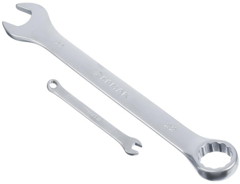 Набор ключей рожково-накидных ЕРМАК 12 пр., 6-22 мм, матовые CRV 736-050 - фото в интернет-магазине Арктика