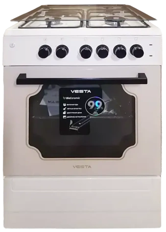 Плита комбинированная VESTA Valencia VKE 20-E beige - фото в интернет-магазине Арктика