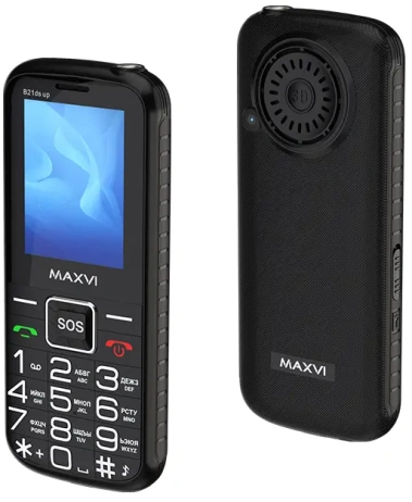 Мобильный телефон Maxvi B21ds up Black - фото в интернет-магазине Арктика