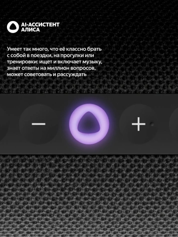 Умная колонка Яндекс Станция Стрит (YNDX-00030BLK) Черная - фото в интернет-магазине Арктика