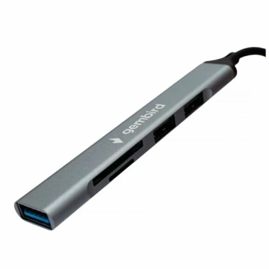 Картридер Gembird Type-C (OTG) FD2-MSD-3 5в1 (USB2.0/USB3.1/SD/MicroSD/TF) - фото в интернет-магазине Арктика
