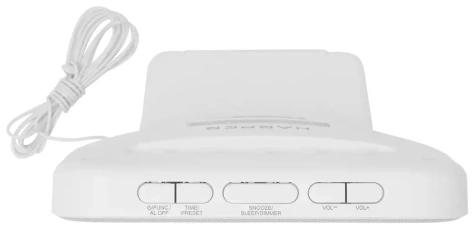 Радиочасы Harper HCLK-2060 white/gray - фото в интернет-магазине Арктика