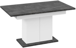 Стол обеденный "Детройт" Тип 1 (белый/ателье темный) - Три Я - каталог товаров магазина Арктика