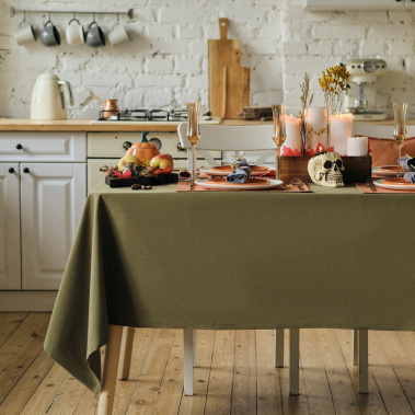 Скатерть Этель Kitchen цв. зелёный  7866035 150*180 см - Сима-ленд - фото в интернет-магазине Арктика