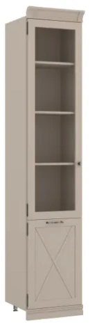 Гостиная "Кантри" (КА-214.23) шкаф (Кашемир серый) - Ангстрем - фото в интернет-магазине Арктика