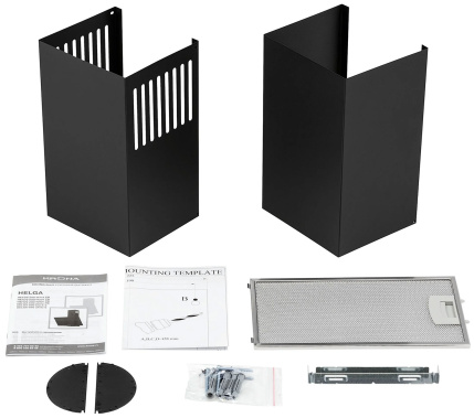Вытяжка Krona HELGA 600 black PB - фото в интернет-магазине Арктика