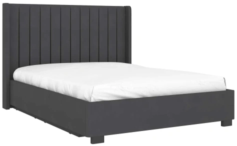 Кровать "Аделия" 811.26 кровать 160*200 с мех (Simpl 54/Серый уголь/ОД06) - Ангстрем - фото в интернет-магазине Арктика