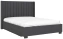 Кровать "Аделия" 811.26 кровать 160*200 с мех (Simpl 54/Серый уголь/ОД06) - Ангстрем - фото в интернет-магазине Арктика