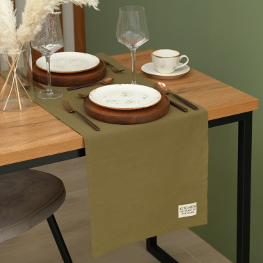 Дорожка на стол Этель Kitchen 40х150 см, цв. зелёный 7866033 - Сима-ленд - фото в интернет-магазине Арктика