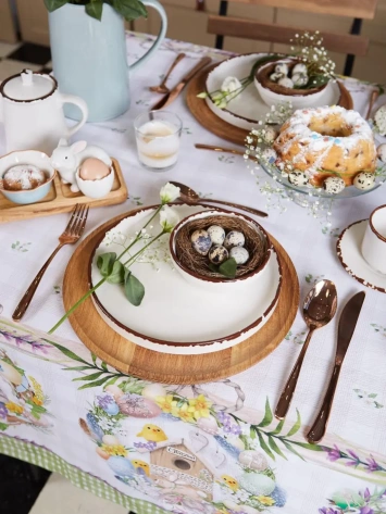 Скатерть "Этель" Уютная Пасха ПСХ 4682720 220*147 см  - Сима-ленд - фото в интернет-магазине Арктика