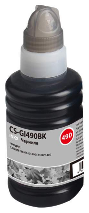 Чернила CACTUS CS-GI490BK (черный) для G1400/2400/3400 - фото в интернет-магазине Арктика