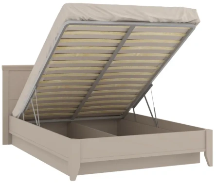 Спальня "Кантри" (КА-801.27) кровать с мех 140*200 (Кашемир серый) - Ангстрем - фото в интернет-магазине Арктика