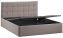 Спальня "Джоли" кровать 160*200 с мех тип 1 (основание ИП462-02/заглушина тип 2/велюр мокко темный) - Три Я - фото в интернет-магазине Арктика