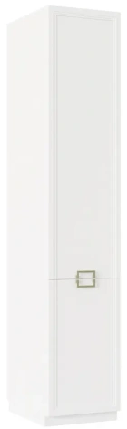 Спальня "Дольче" (ДЛ-210.13_правый) шкаф 1 дверн (Белый премиум) - Ангстрем - фото в интернет-магазине Арктика