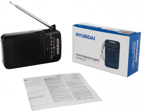 Радиоприемник Hyundai H-PSR110 black - фото в интернет-магазине Арктика