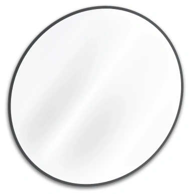 Зеркало навесное Z-15 D700 мм с черной рамкой - Мебельград - фото в интернет-магазине Арктика