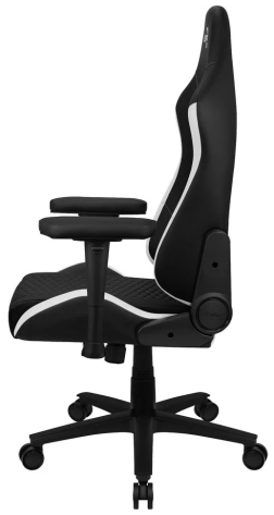 Кресло для геймеров Aerocool Crown Leatherette (черное/белое) - фото в интернет-магазине Арктика