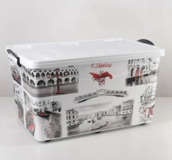 Контейнер д/хранения с крышкой 50 л "Венеция" на колесах прямоуг 4939696 - Сима-ленд - каталог товаров магазина Арктика