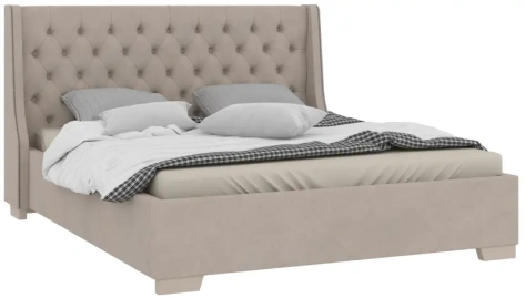 Спальня "Кантри" (КА-810.26) кровать 160*200 (Кашемир серый) - Ангстрем - фото в интернет-магазине Арктика