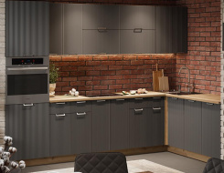 Кухня "Кимберли"(дуб крафт золотой/титан) - каталог товаров магазина Арктика