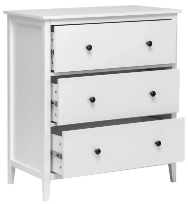 Комод Leset Токе 3 ящ. (Белый) - Импэкс - фото в интернет-магазине Арктика