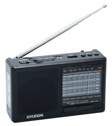 Радиоприемник Hyundai H-PSR140 black - фото в интернет-магазине Арктика