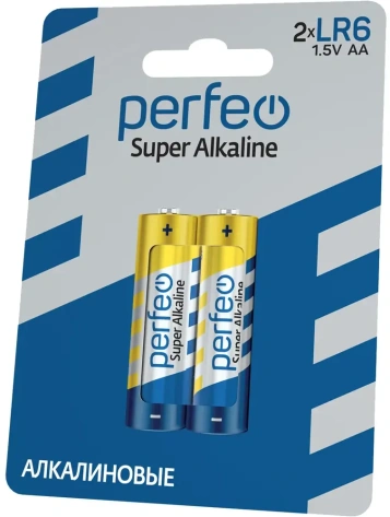 Батарейка Perfeo LR6-2BL Super Alkaline 2 шт - фото в интернет-магазине Арктика