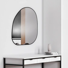 Зеркало навесное Z-14 740х795 мм с черной рамкой - Мебельград - каталог товаров магазина Арктика