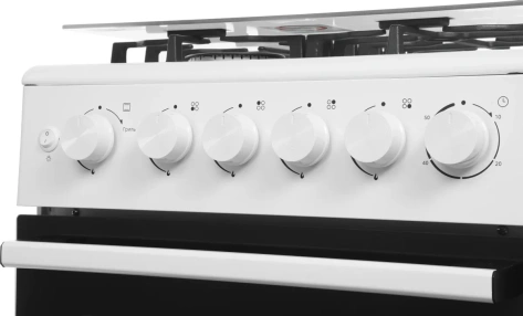 Плита газовая Midea MFO-M4G20T0E(WH) белый - фото в интернет-магазине Арктика
