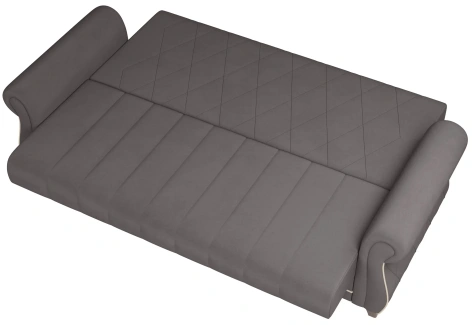 Диван "Порто" Ф (велюр Fresh эспрессо/ велюр Fresh крем) - Олмеко - фото в интернет-магазине Арктика