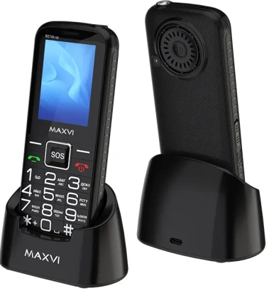 Мобильный телефон Maxvi B21ds up Black - фото в интернет-магазине Арктика